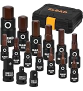 16-Piece Metric Hex Bit Socket Set - Premium S2 Steel 2mm-14mm Allen Socket Set with Socket Adapt...