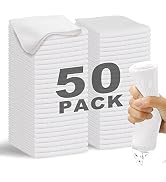 WEAWE Microfiber Cleaning Cloth-50Pcs (13x13 inch) 2100 Series Ultra Soft Highly Absorbent Rags f...