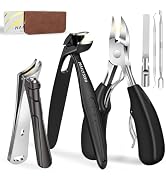 Extended Toenail Clippers for Thick Toenails, Long Handled Nail Clippers for Seniors Angled Head ...