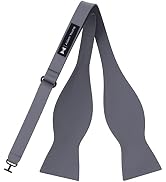 Adam Young Men's Self Tie Bow Ties Made of Sami-Glossy Satin Classic Bowtie for Tuxedo Faux Silk