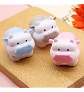 1Pc Random Color Cute Cattle Design Sharpener Cow Ox Kawaii Pencils Sharpeners Girls Gifts Statio...