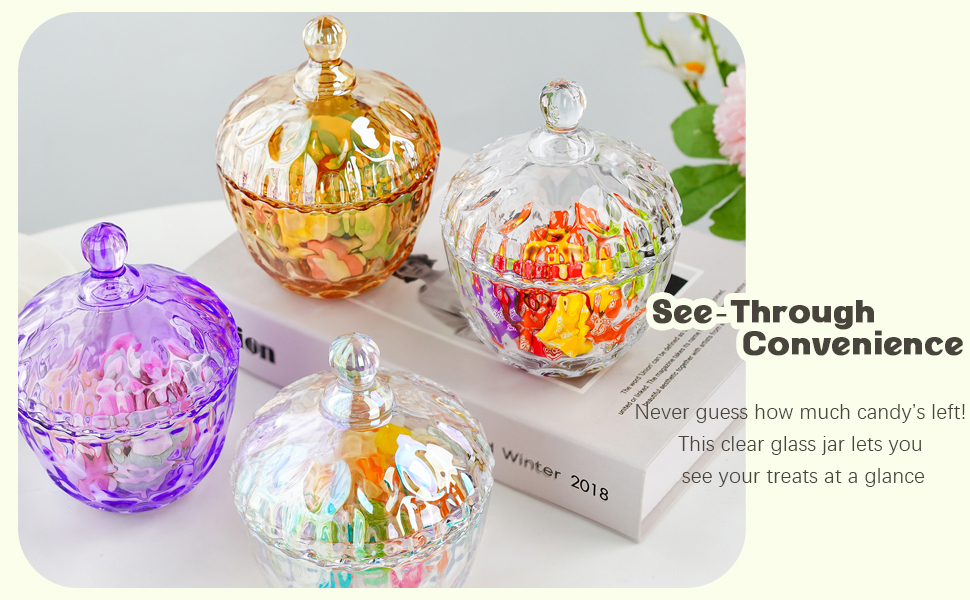 Candy jar with lid
