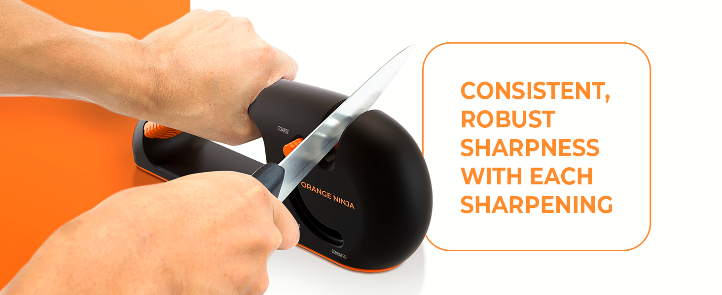 Orange Ninja Knife Sharpener afilador de cuchillos amolador de cuchillos manual afilador de