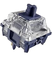 kutethy Gateron Navy Blue Clicky Switches for Mechanical Keyboard, 5-Pin 60gf Clicky/Pre-Lubed/Pi...