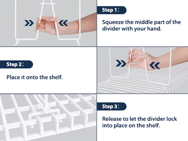 Wire Shelf Dividers