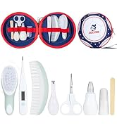 Little Angel Baby Grooming Kit, 8 in 1 Portable Baby Safety Care Set with 01 Hair Brush Comb Nail...