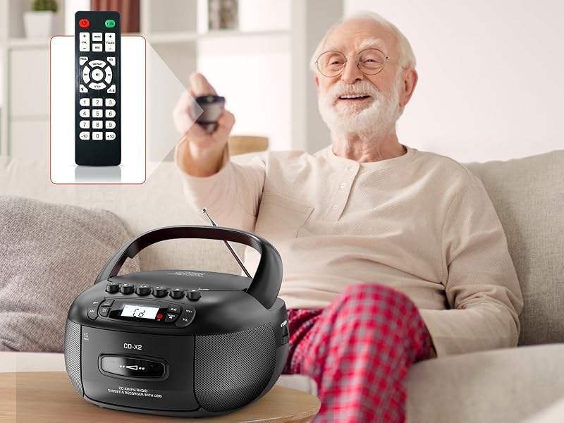 cd boombox with remote