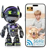 Cameras for Home Security Indoor Robot, 2K 2.4&5Ghz Indoor Camera WiFi Wireless Pet/Nanny/Dog Cam...