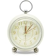 Analog Alarm Clocks, Desk Decorative Clock for Shelf Bedroom Kitchen Countertop, Battery Operated...