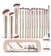MAANGE 19 PCS Makeup Brushes Travel Makeup Brush Set with Case