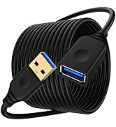 USB Extension Cable 6ft, Long USB 3.0 Extension Cord, 5Gbps Type A Male to Female Extender Cord H...