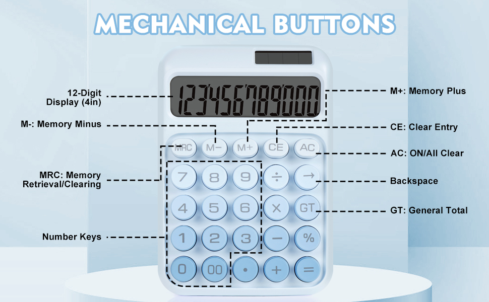Calculator blue-4