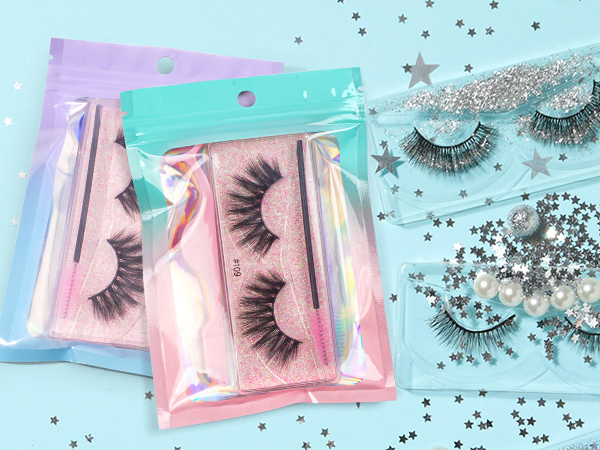 purple blue mylar bags