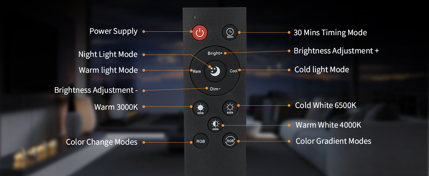 Frideko Floor Lamp with Remote control