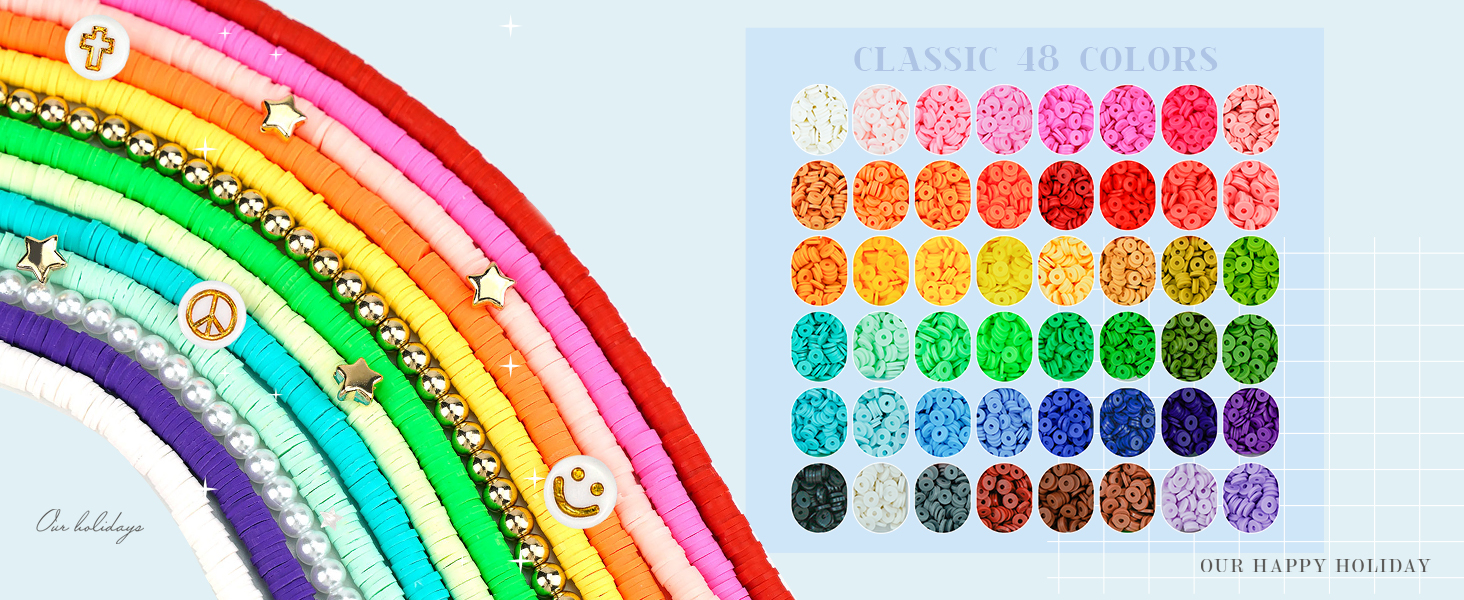 classic 48 colors beads for bracelet making
