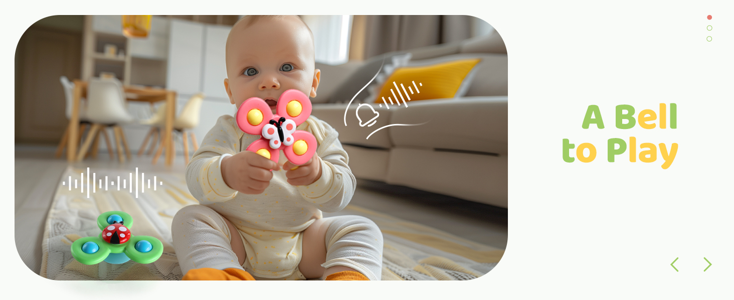 3PCS Suction Cup Spinner Toys