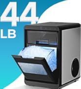 Antarctic Star Nugget Ice Maker Countertop - 44LB/Day, Self-Cleaning Portable Ice Machine with LE...