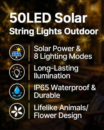 Solar string light outdoor