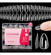 Beetles Gel Nail Tips Medium Almond: 15 Sizes 630Pcs Easy Nail Extension Nail Tips, Full Cover Cl...