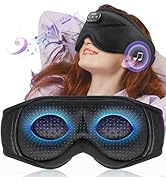 TOPOINT Sleep Mask with Bluetooth Headphones Wireless, 3D Eye Mask for Sleep Headphones with Whit...