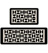 Livcoz Boho Geometric Kitchen Rugs Set of 2, Bohemia Black Beige Kitchen Mats Home Decor, Farmhou...