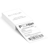 ByteUp 4x6 Direct Thermal Labels for Shipping, 220 Sheets Fanfold, Commercial Grade Permanent Adh...