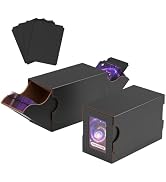 Card Deck Box Trading Card Storage Box MTG Commander Deck Box TCG with 4 Dividers Sports Card Sto...