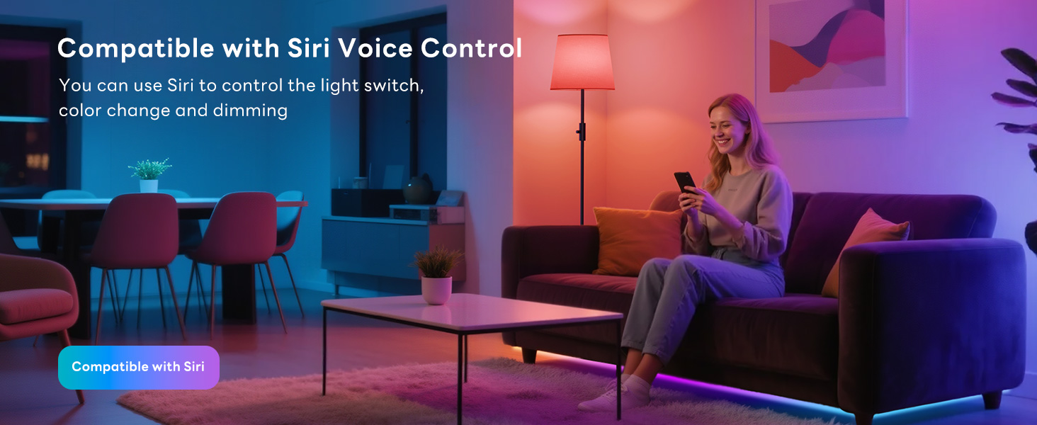 Smart LED RGBCW Floor Lamp Compatible with Alexa, App Control