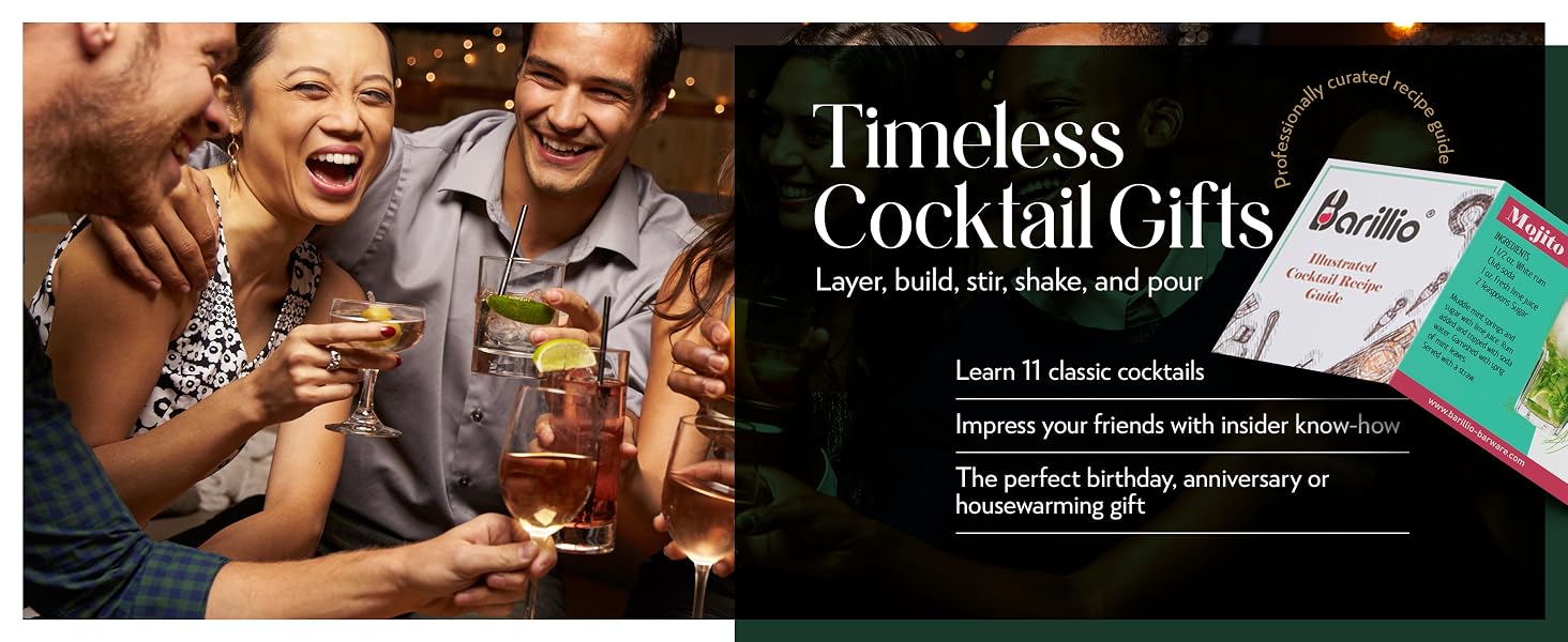 Timeless Cocktail Gifts - Learn how to layer, build, stir, shake and pour