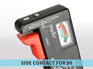 battery tester for aaa,aa,c,d, 9v