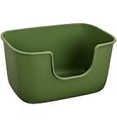 SpaceTime Extra Large Litter Box with High Sides,XL Low Entry Multi Cat Litter Pan for Kittens,Ju...