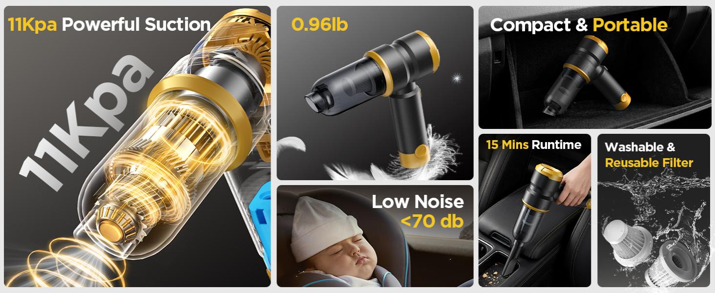 2-car vacuum cleaner high power