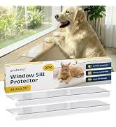 PROTECTO 2Pack Window Sill Protector from Dogs - 29.5x3.25 Clear Window Guards from Cats Scratchi...