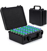 YOUSHARES 48-Slot Peptide Case for Fridge, 3ml Vial Holder & Peptide Storage Case with Dual Buckl...