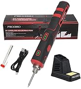 FrogBro 11W Cordless Soldering Iron Kit, Upgrade 2500mAh Max 968? Fast Heating Portable, USB Rech...