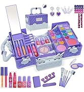Kids Makeup Kit for Girl - Safe and Washable Makeup for Kids, Real Girls Makeup Kit, Toddler Make...