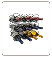Sorbus 3-Tier Stackable Wine Rack - Round Classic Style Wine Racks for Bottles - Perfect for Bar...