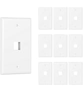 Tecmojo 1 Port Keystone Wall Plate, RJ45 Wall Plate for Keystone Jacks, Anti-slip Screw Design, W...