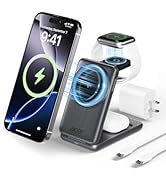 Acer 3 in 1 Charging Station for iPhone, Wireless Charger Stand,15W Fast MagSafe Charger for iPho...