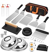 Griddle Accessories Kit, 25PCS Flat Top Grill Accessories Set for Blackstone and Camp Chef, Grill...