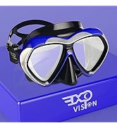 Adult Scuba Diving Mask, Anti-Fog Snorkel Goggles Tempered Glass Swim Mask Goggles with Nose Cove...