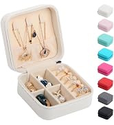 17Dec Small Travel Jewelry Case Organizer,Mini Travel Essentials for Women,Bridesmaid Gifts Birth...