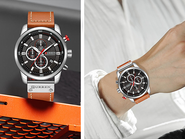 FANMIS Mens Classic Sport Military Multifunctional Chronograph