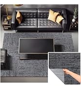 Matace Removable Square Carpet Tile, 20x20 in-16 Tiles, Nylon Berber Surface, Machine Washable, N...