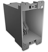 Old Work 1-Gang Switch Box, Plastic Ultra-deep Electrical Outlet Box for Home Improvement, Grey S...