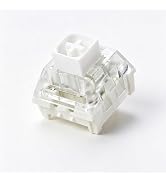 YMKPVR Kailh 35Pcs Box White Clicky Keyboard Switches, 55gf Operating Force 3Pin Hot Swap Tactile...