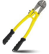 DOWELL14" Bolt Cutter, Small Mini Bolt Cutter for Wire with Soft Rubber Grip, Chrome Molybdenum S...