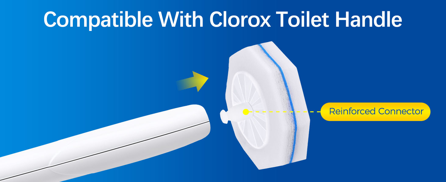 64 Count Toilet Wand Refills Compatible