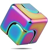 Dilabnba Infinity Cube Fidget Spinner Toy for Kid Adult, Metal EDC Fidget Block Figner Spinner 4 ...