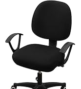 Smiry Stretch Printed Office Computer Chair Covers, Universal Washable Removable Desk Rotating Ch...
